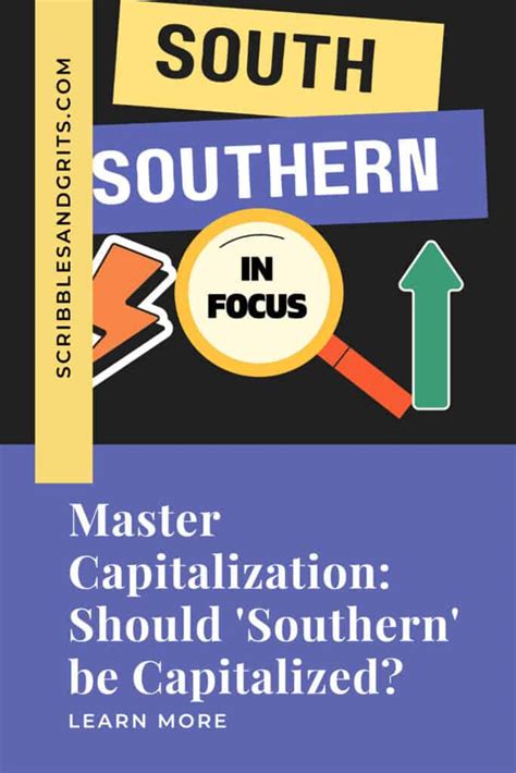 should southern states be capitalized.
